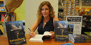 Book signing by an author